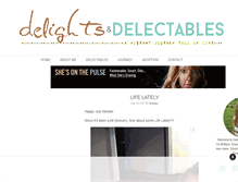 Tablet Screenshot of delightsanddelectables.com